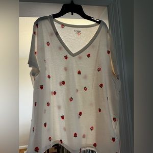 Old navy strawberry shirt!!